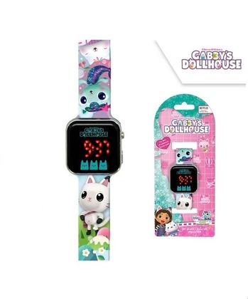 Kids Euroswan Digitálne LED hodinky - Gabby Dollhouse