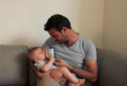 Nanobébé Láhev na krmení / skladování mléka, 240ml, od 0m+, šedá