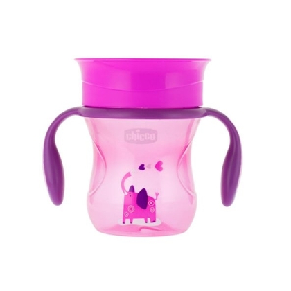 Chicco Educational Cup 360 ab 12m, 200ml, pink
