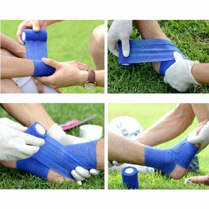 StokBan Samolepiaca bandáž 10x450cm, červená s emoji