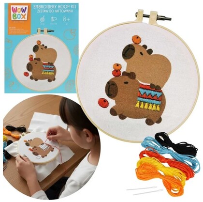 WOW BOX Kreatívna sada Vyšívanie - Kapibara sa teší