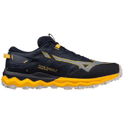 Mizuno Wave Daichi 7 Pánska bežecká obuv, navy/oranžová, veľ. 44,5