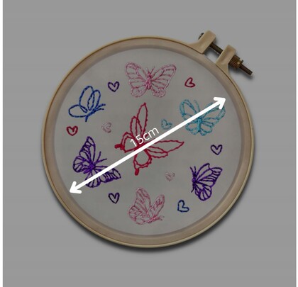 WOW BOX Kreatívna sada na vyšívanie Motýle