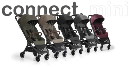 Bumprider Connect Mini Sportwagen für Reisen, grau