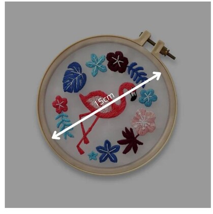 WOW BOX Kreatívna sada na vyšívanie Plameniak