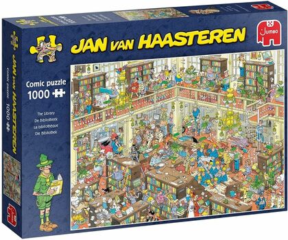 Jumbo Jan Van Haasteren Puzzle - The Library 1000 dílků