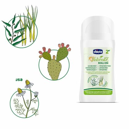 CHICCO NaturalZ Roll-on Ochranná roll-on kulička proti komárům, 60ml, od 2m+