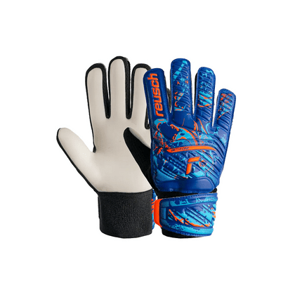 Reusch Attrakt Starter Solid Brankárske rukavice, čierno/bielo/modré. veľ. 9,5