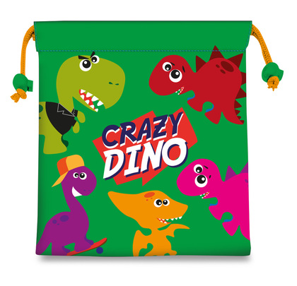 Euroswan Snackbeutel für Kinder, Crazy Dino