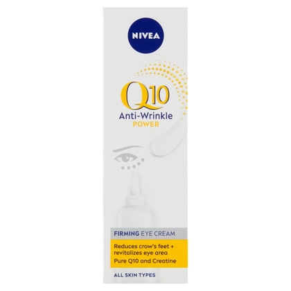 NIVEA Q10 Power Straffende Augencreme gegen Fältchen, 15 ml