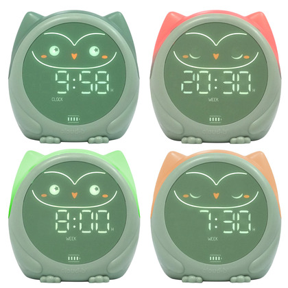 Cloud b Sovička Owlie - Detský spánkový trenažér s budíkom a nočným svetlom