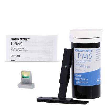 Novama Expert Testovacie prúžky 4v1 pre Lipidometer Novama Expert (10 ks + čip)
