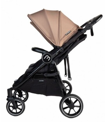 Baby Monsters Easy Twin 4 Ultra keskeny babakocsi ikreknek (szélesség 65 cm), bézs