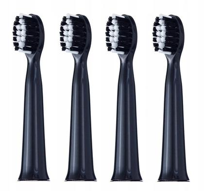 VITAMMY Harmony Ersatzgriffe für Zahnbürste 4 Stück, schwarz