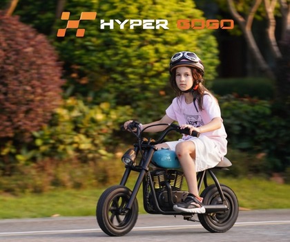 Hyper Gogo Pioneer 12 Plus Elektroroller für Kinder, blau