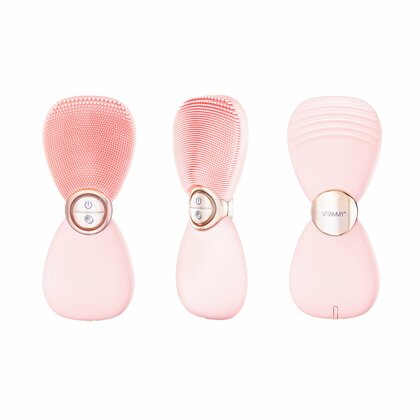 VITAMMY SILIKO Sonická tvárová kefka, púdrovo ružová