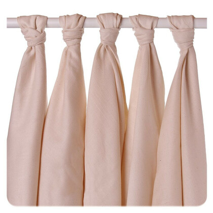 XKKO Organic Bird Eye - Natural, Plienky z biobavlny, 70x70