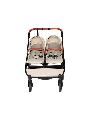 Baby Monsters Kočík pre dvojičky Easy Twin 5 – River Grey