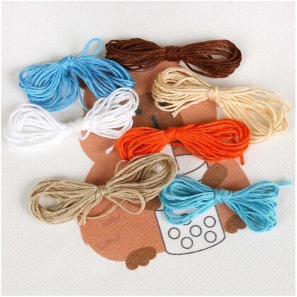 WOW BOX Kreatívna sada Vyšívanie - Kapibara s bublinkovým nápojom