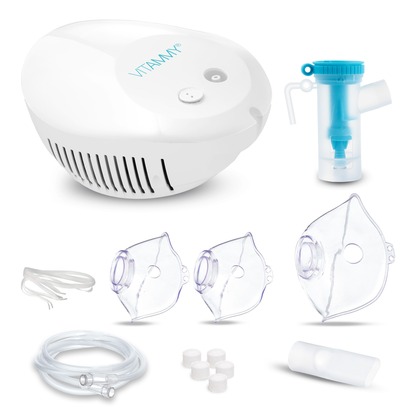 VITAMMY eNEB Kompressor-Inhalator (3 Geschwindigkeiten + 3 Masken)