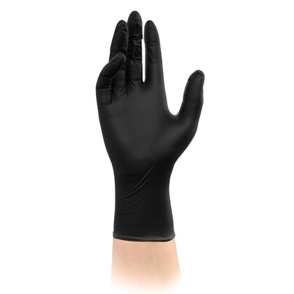 VELO Nitrilové rukavice bez púdru, veľ. L, čierne, 100ks