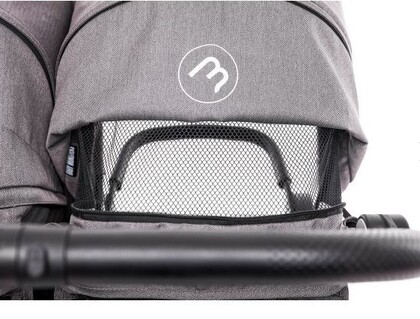 Baby Monsters Easy Twin 4 Ultra schmaler Kinderwagen für Zwillinge (Breite 65 cm), schwarz