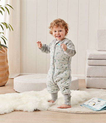Love To Dream, Pyjama, Stufe 3, 2,5 TOG, 24–36 m, Oliv/Mond