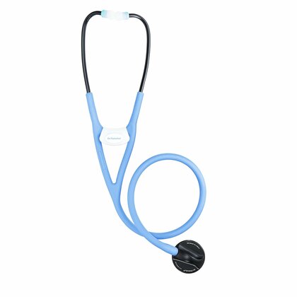 DR.FAMULUS DR 650 Stethoskop der neuen Generation mit Feinabstimmung, einseitig, hellblau