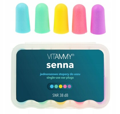 Vitammy Senna Einweg-Schaumstoff-Ohrstöpsel, 5 Paare