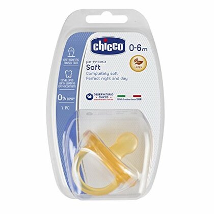 Chicco Physio Soft Kinder Beruhigender Gummischnuller, 0m+