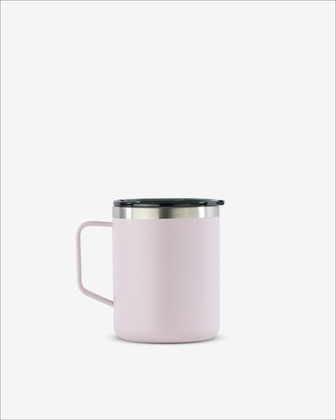 Runbott Mug Edelstahl-Thermobecher mit Isolierung, 400 ml, Pudrige Rosa