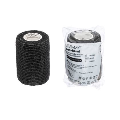 VITAMMY Autoband Öntapadó kötszer, fekete, 7,5cmx450cm