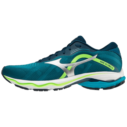 Mizuno Wave Ultima 13 Pánska bežecká obuv, biela/modrá/zelená, veľ. 46