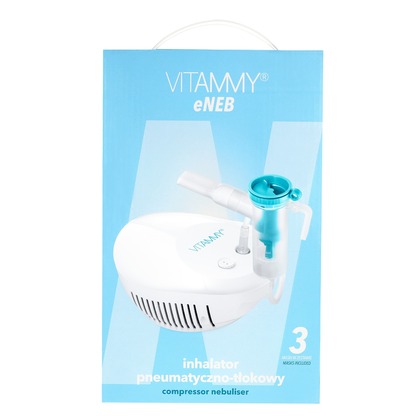 VITAMMY eNEB Kompressor-Inhalator (3 Geschwindigkeiten + 3 Masken)