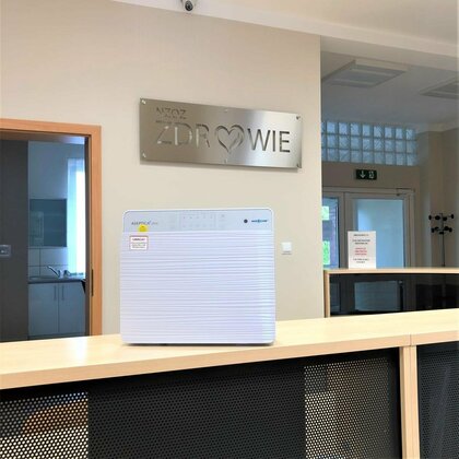 Nanocare ASEPTICA CLINIC légtisztító szűrővel és UV-C lámpával