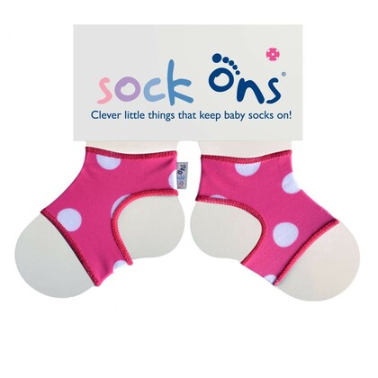 Sock Ons Pink Spots - Velikost 0-6m