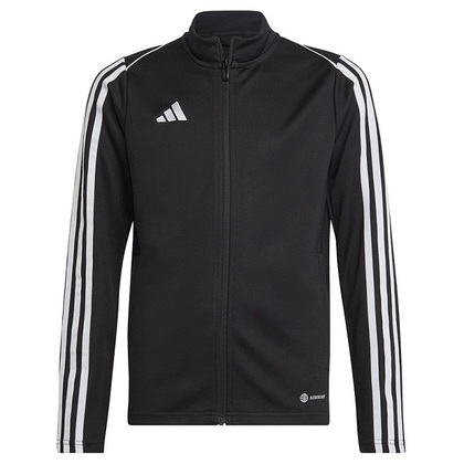 Adidas Tiro 23 TR JR Dětská sportovní mikina se zipem, černá, vel. S 152