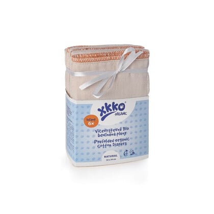 XKKO Organic Többrétegű pelenka (4/8/4) NATURAL - Csecsemő