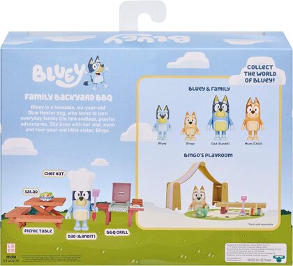 BLUEY Játék készlet - Grill parti