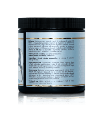 ZEEN Premium Kĺbový Collagen, Výživový doplnok-Morský kolagén s príchuťou Citrón, 35x7,2g