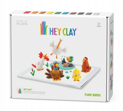 HEY CLAY Birds Modellező készlet - Madarak