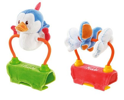 TRUDI - Plüsch-Kinderwagenspielzeug mit Geräuschen - Vogel