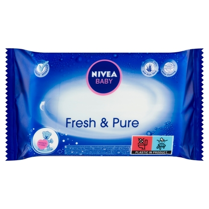 NIVEA Baby Fresh &amp; Pure Feuchttücher, 63 Stk