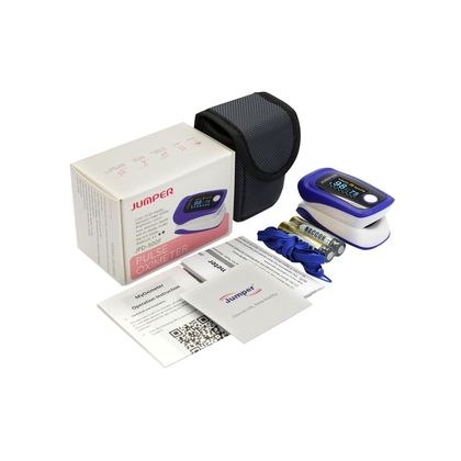 JUMPER JPD-500F pulzný oxymeter s obrazovkou OLED a Bluetooth, šedý