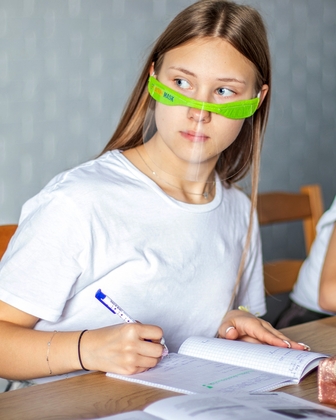 SCHOOLMASK MP / 003 / C2 / ZELENÁ/ FP021 MINI, ochranná maska,  2 ks