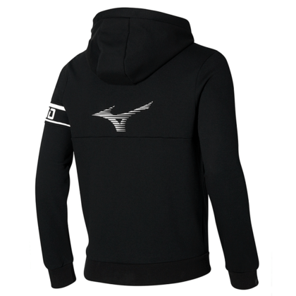 Mizuno Herren-Sport-Sweatshirt mit Reißverschluss, schwarz, groß. XL