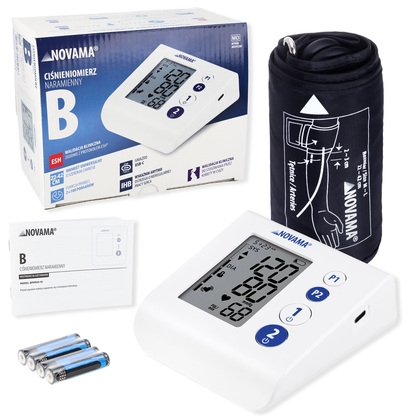 NOVAMA B Kompaktný ramenný tlakomer s intuitívnym ovládaním