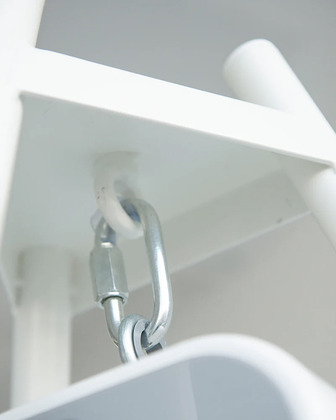 Membantu Premium Stojan pre hojdací vak a kolísku – Biely