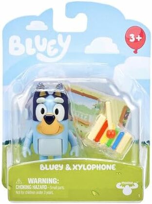 BLUEY Bluey &amp; Xylophon, Figur mit Zubehör