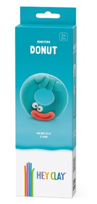 HEY CLAY Szörnyek Fánk Modellező anyag, Fánk